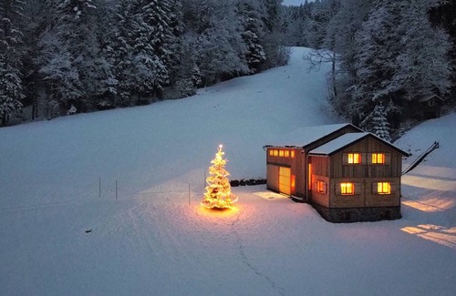 Bizau Ski Chalet | Modern vacation hut in a quiet, secluded location at the foot of the Hirschberg, with terrace