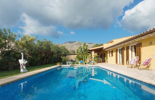 Pollensa Villa | Modern villa with a rustic touch with swimming pool near the town