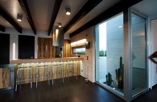Frisa Villa | Modern villa with swimming pool surrounded by greenery