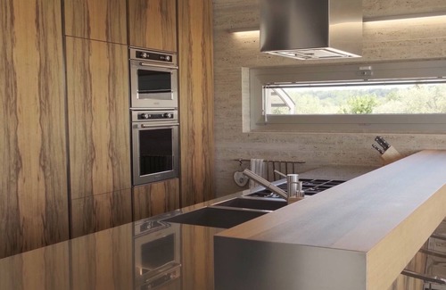 Frisa Villa | Modern villa with swimming pool surrounded by greenery