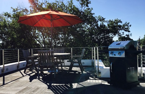 Westport House | Modern Waterfront Home steps from the water in quiet beachside neighborhood