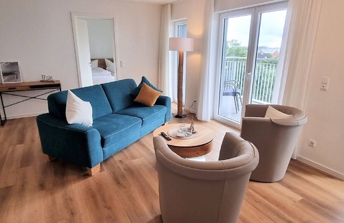 Schillig Apartment | Moderne, Hochwertige Ferienwohnung, Sauna, Großer Balkon, Meerblick, Strandnah