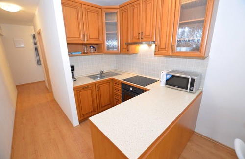 Nove Chalupy Apartment | Modish Apartment with Terrace, Garden Furniture, Heating