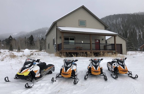 Island Park House | Moose Meadow Lodge - great view! Garage for those snowmobiles!