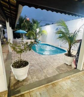 Santa Terezinha House | Morada do Zinho - Piscina, churrasqueira, lareira e 250 metros da praia