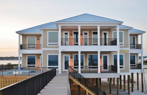 Gulf Shores House | Morning Call by GSVR | Luxurious Beachfront Home w/Heated Pool, Elevator + FREE Activities/Golf