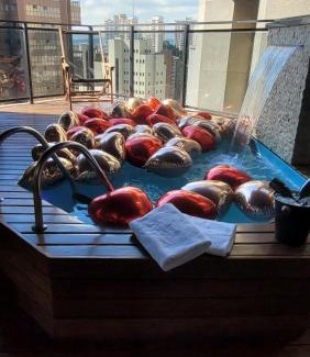 Vila Suzana Apartment | Morumbi, Apartamento Pub, SPA com hidromassagem, PISCINA Aquecida PRIVATIVA, LAREIRA, tudo que você precisa para descansar, trabalhar ou realizar aquela comemoração! Com total conforto e PRIVACIDADE! O Apt Nota 10 de SP!