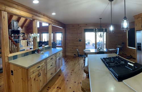 Southmont Cabin | Mountain Cabin on High Rock Lake w lake access and amazing views Full bar hottub