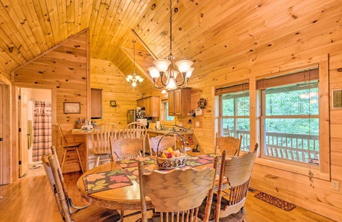 Settlers Ridge House | Mountain-View Maggie Valley Home w/2 Decks!