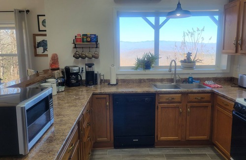 Rosman Apartment | Mountaintop suite, mountain views, one level, King bed, pet friendly, accessible