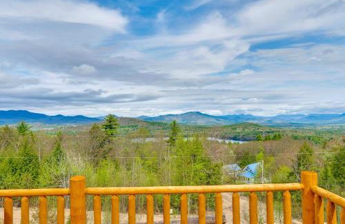 Conway House | Mtn-View Deck Scenic Conway Log Cabin!