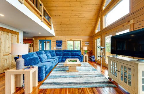 Conway House | Mtn-View Deck Scenic Conway Log Cabin!