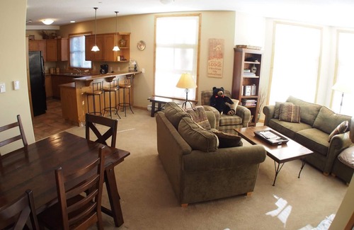 Sun Peaks Condo | Multi level 3 bedroom condo with easy access to ski runs and view of Mt. Morrisey