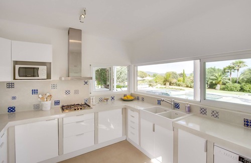 Sant Josep de sa Talaia Villa | My Rental Homes - Can Las Palmas with private pool garden and Barbeque