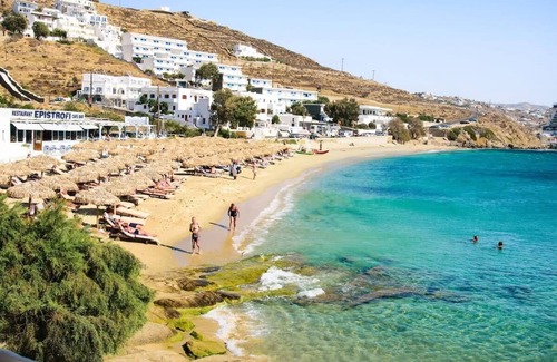 Tourlos Apartment | Mykonos Rose Nest - Sea View Escape