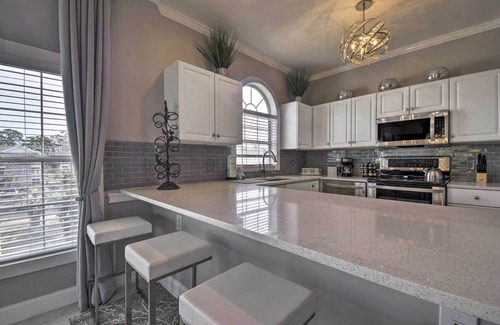 Central Myrtle Beach Condo | Myrtle Beach Condo: Golf Course + Pool View!
