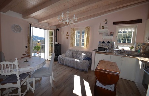 Costiolo House | Natural stone house in panoramic position with sunny terrace and garden