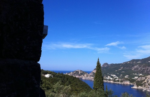 Liapades House | Natural stone house w. Dream view: bright, exclusive, close to the beach 0829K91000515701