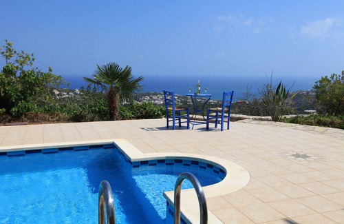 Houdetsi Villa | Natural stone villa in a secluded location on 4500 m² with a heated pool