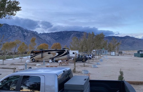 Olancha RV Rental | Near Eastern Sierras RV Campsite #13 at Lake Olancha