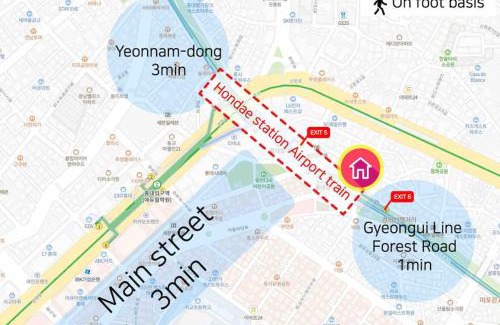 Mapo Apartment | Near Hongik University Station Suite Room