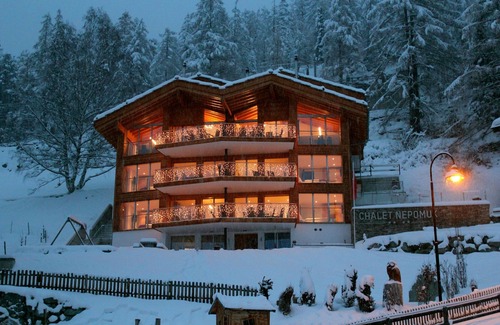 Zermatt Ski Chalet | Nepomuk: Luxury 5 Star Chalet includes 3 apartments with heated outdoor-pool
