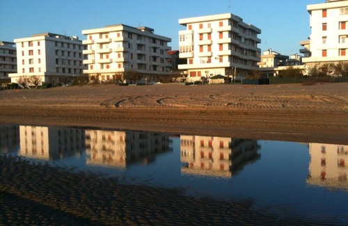 Lido Adriano Apartment | NEREIDS: PANORAMIC VIEW of SEA and BEACH from the 5th floor.