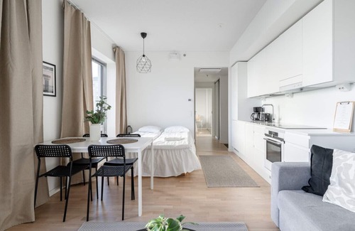Tampere Apartment | New 1BR Home with Balcony next to Railway Station