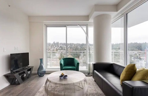 Port Moody Apartment | New 2BR Suite w/Parking, AC, Gym, Ocean View Port Moody , 5 min walk to skytrain