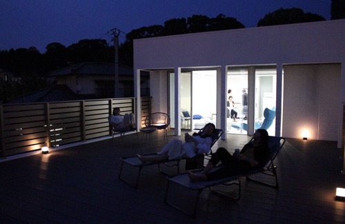 Hakata-ku Villa | New Airport Terrace Large roof balcony, pets allowed, 1 building, 2 floors, large private villa, parking, sauna