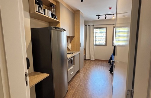 Santo Amaro Apartment | New and equipped studio close to the American consulate and subway