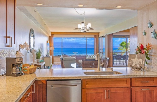 Kahana Condo | NEW! Beachfront, Amazing Views, AC, Hear the Ocean, Beautiful Spacious Remodel