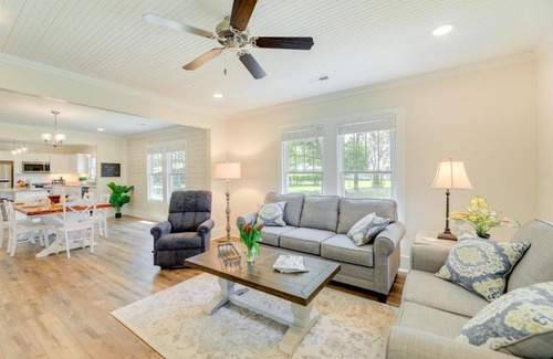 New Bern House | New Bern Vacation Rental on Farm with Fire Pit!