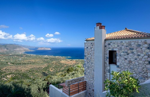 Monemvasia Villa | New Built Luxury Villa With External Spa, Stunning Sea Views Peaceful Location