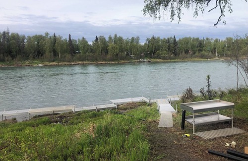Soldotna Cabin | New Cabin and 150' of Private Kenai Riverfront fishing.