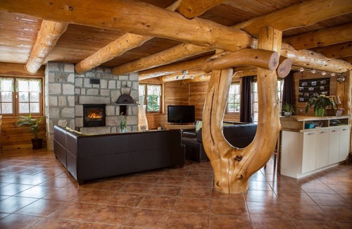 Mazet-Saint-Voy Ski Chalet | New chalet made with traditional wood with private pond