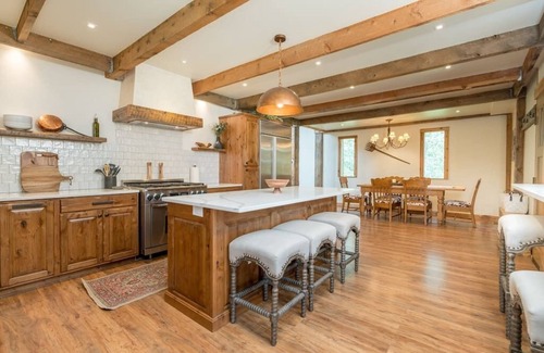 Hailey Ski Chalet | NEW! Chalet with private Pool, Hottub, and Sauna!