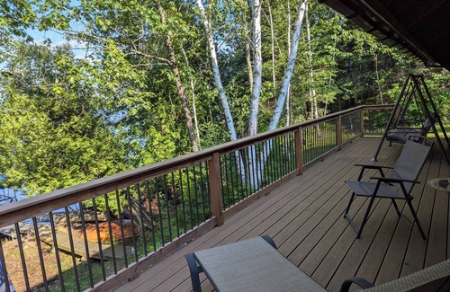 Remer Cabin | NEW! Cozy log cabin on beautiful Washburn Lake with 374 feet of lakeshore!