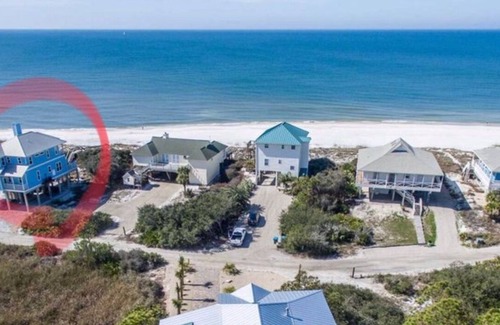 Port St. Joe House | NEW ELEVATOR—5 Star Reviews Gated Secluded Dunes North End Gulf Front 4 decks!