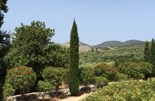 Leivathos Villa | New, high-end sea view villa with chef, large pool & garden + skippered boat