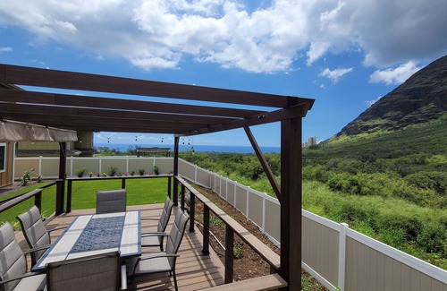 Makaha Valley House | New home. Stunning ocean and mountain views. 5 Minutes from the beach