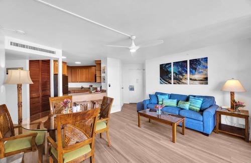 Honokowai Condo | NEW KBM Resorts | FREE CAR | Kaanapali Shores | 6th Floor Ocean View Suite | Steps to Pool & Beach! KS-616