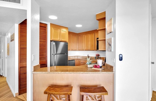 Honokowai Condo | NEW KBM Resorts | FREE CAR | Kaanapali Shores | 6th Floor Ocean View Suite | Steps to Pool & Beach! KS-616