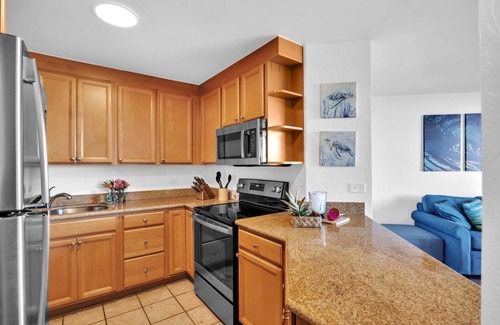 Honokowai Condo | NEW KBM Resorts | FREE CAR | Kaanapali Shores | 6th Floor Ocean View Suite | Steps to Pool & Beach! KS-616
