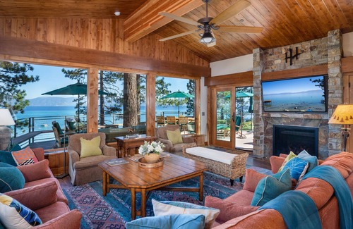 Tahoma House | NEW - LAKEFRONT West Shore Tahoe Estate w/ PRIVATE BEACH - 31 Day Minimum