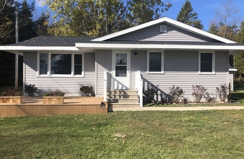 Bark River House | New Listing! Lake Michigan Beachfront for All Seasons