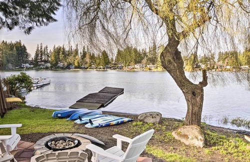 Federal Way House | NEW! Luxe Federal Way Retreat w/ Dock & Fire Pit!