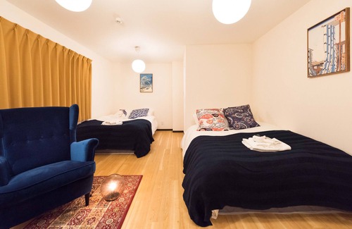 Ueno Apartment | New/Luxury#5mins to Station#Max8ppl#Free WIFI#