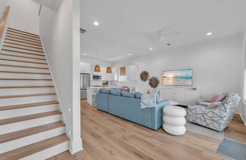 Gulf Shores House | New Luxury Beach Home—3 Min Walk to Sand, Heated Pool, Dog-Friendly, Beach Gear