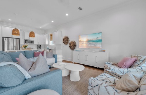 Gulf Shores House | New Luxury Beach Home—3 Min Walk to Sand, Heated Pool, Dog-Friendly, Beach Gear
